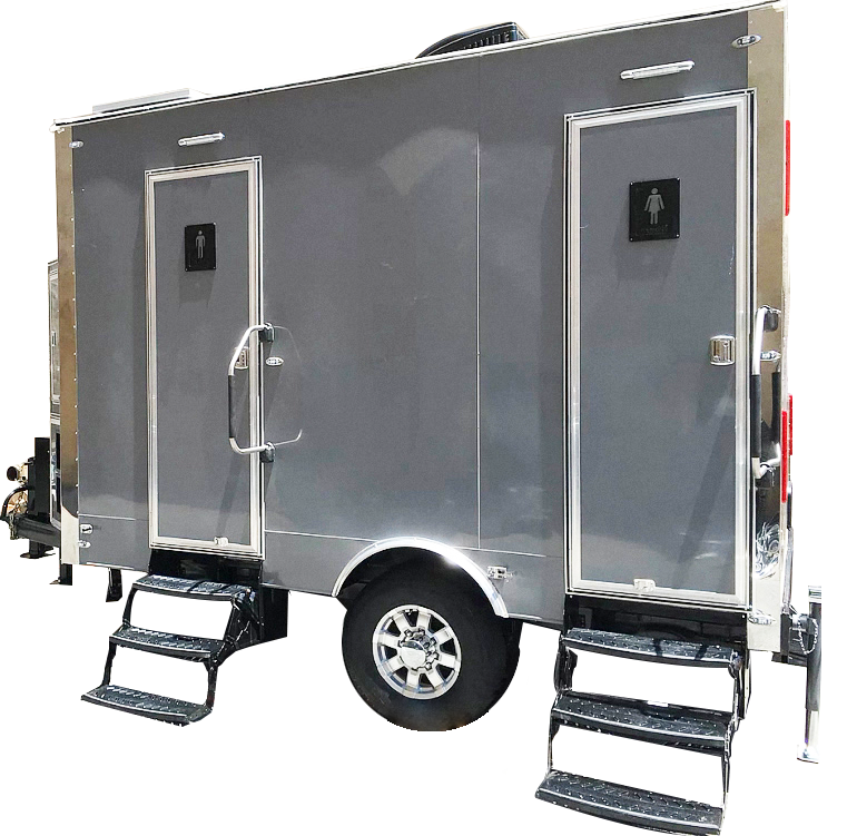Silver 2 stall standard restroom trailer